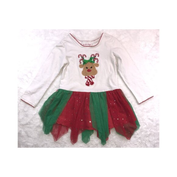 DRESS,  3T,  JESSICA ANN, Christmas reindeer - Picture 1 of 4